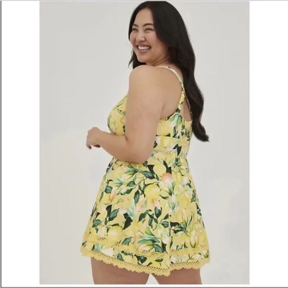TORRID LEMON SWIMSUIT - Picture 2 of 7